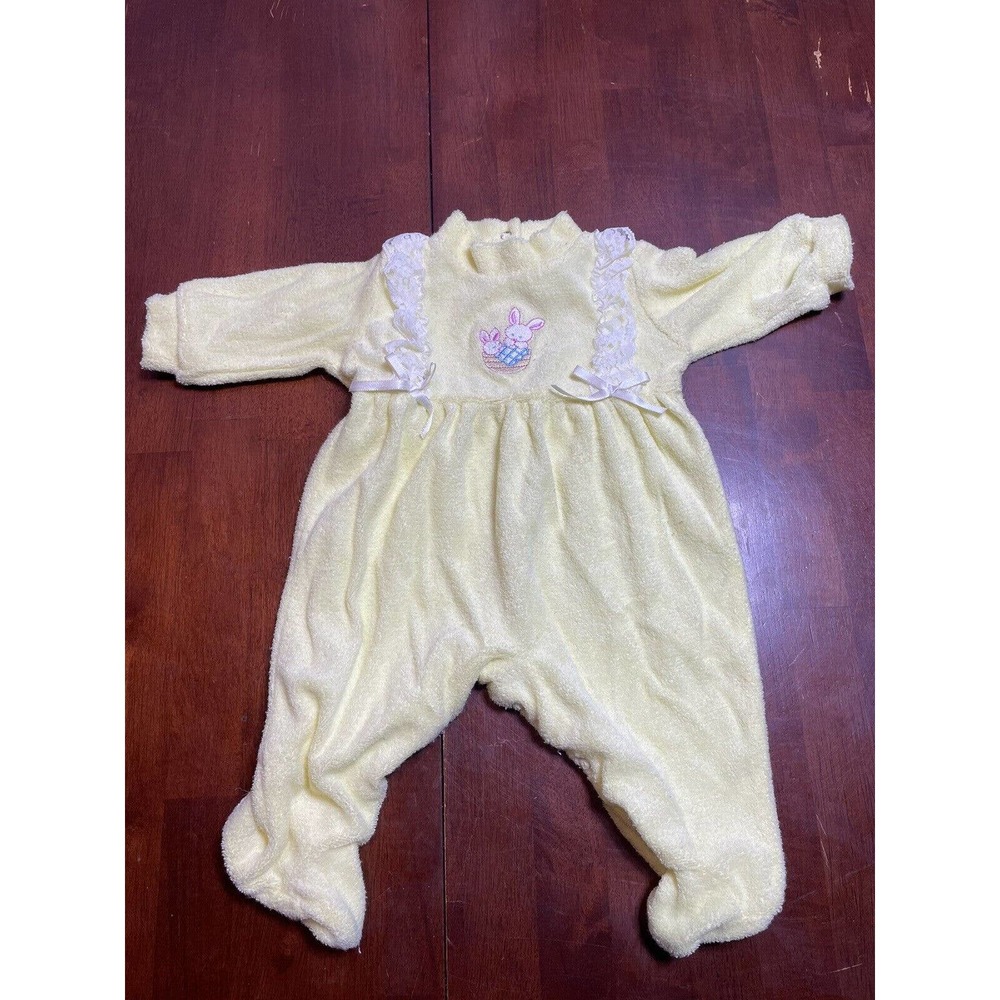 Vintage Precious Beginning Baby 0/3 Months Jumper 1 Piece Outift Sleeper